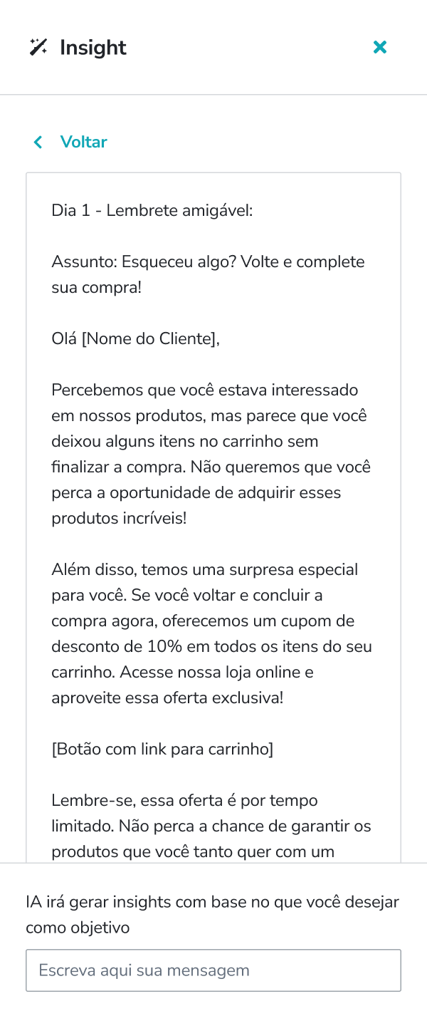 The e-mail written by the AI